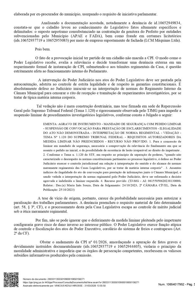 5000955 21.2026.8.13.0058 1774976926703 54335 decisao nega liminar page 0004
