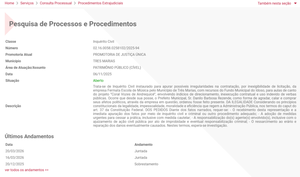O cerco jurídico em 17 atos contra a administração de Danilo Barbosa Rezende screenshot 13